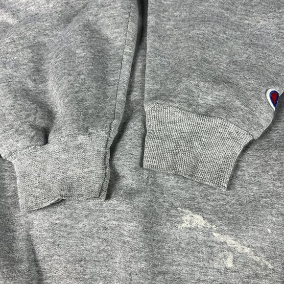 Y2K Champion Texas A&M Aggies Sweatshirt Medium Grey Faded Pullover Crewneck - Picture 3 of 16